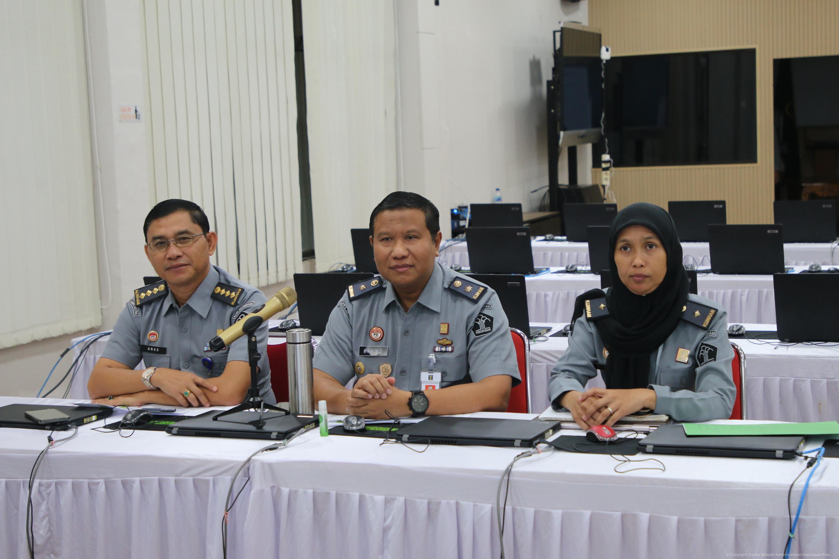 KICK OFF MEETING PELAKSANAAN AUDIT TRANSISI KEMENTERIAN HUKUM DAN HAM, KANWIL KEPRI SAKSIKAN SECARA VIRTUAL